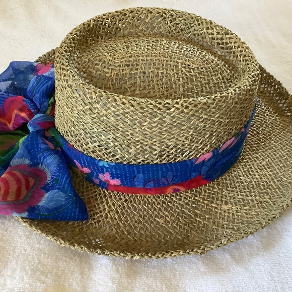 Johnny Was Woven Raffia Etna Beach Hat OS main image 4